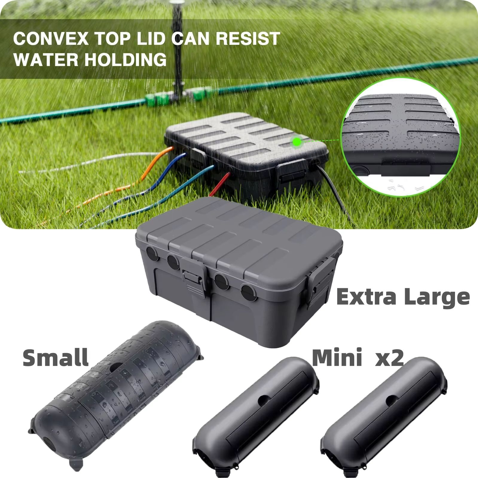 Outdoor Lighting Strip - Large Weatherproof Outdoor Electrical Box Cable