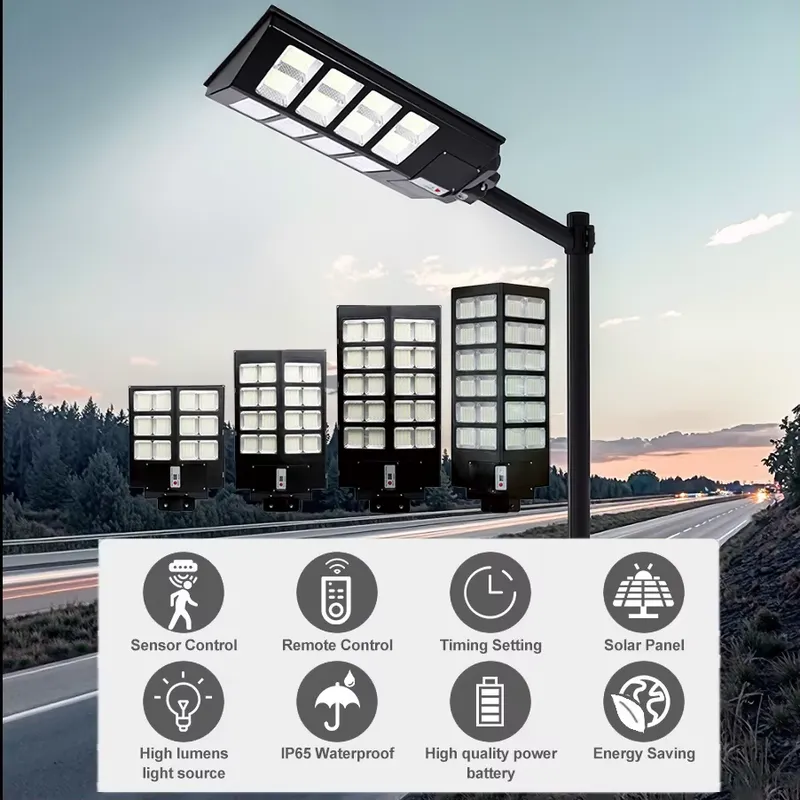 Motion Sensor Outdoor - 9W Solar LED Street Light Outdoor