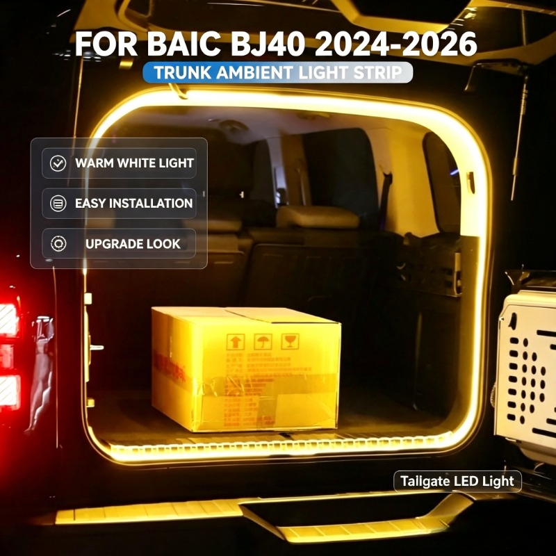 Outdoor Lighting Strip - For BAIC BJ40 2024-2026 Car Trunk