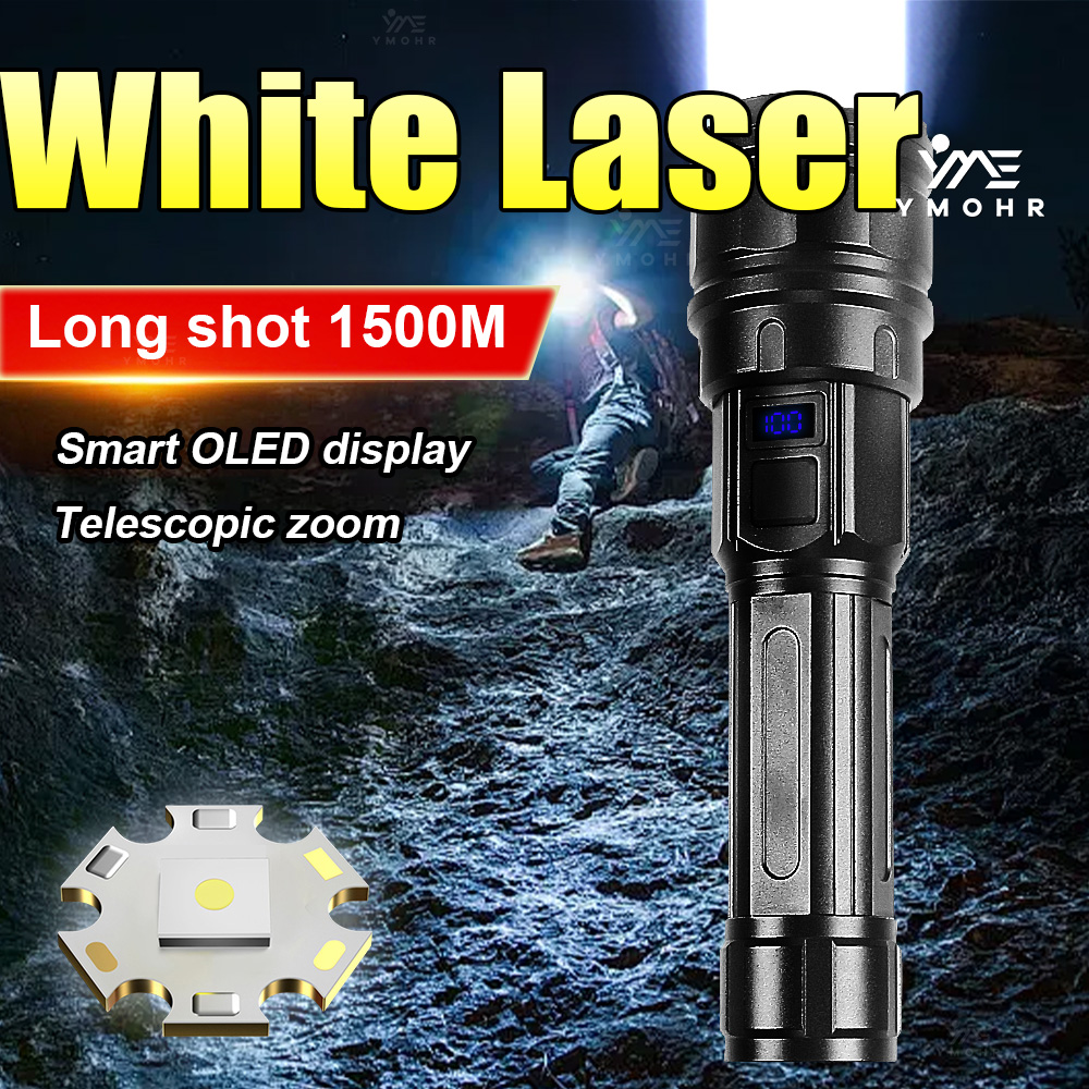 Outdoor Lighting Lowes - White Laser High Power Flashlight Rechargeable