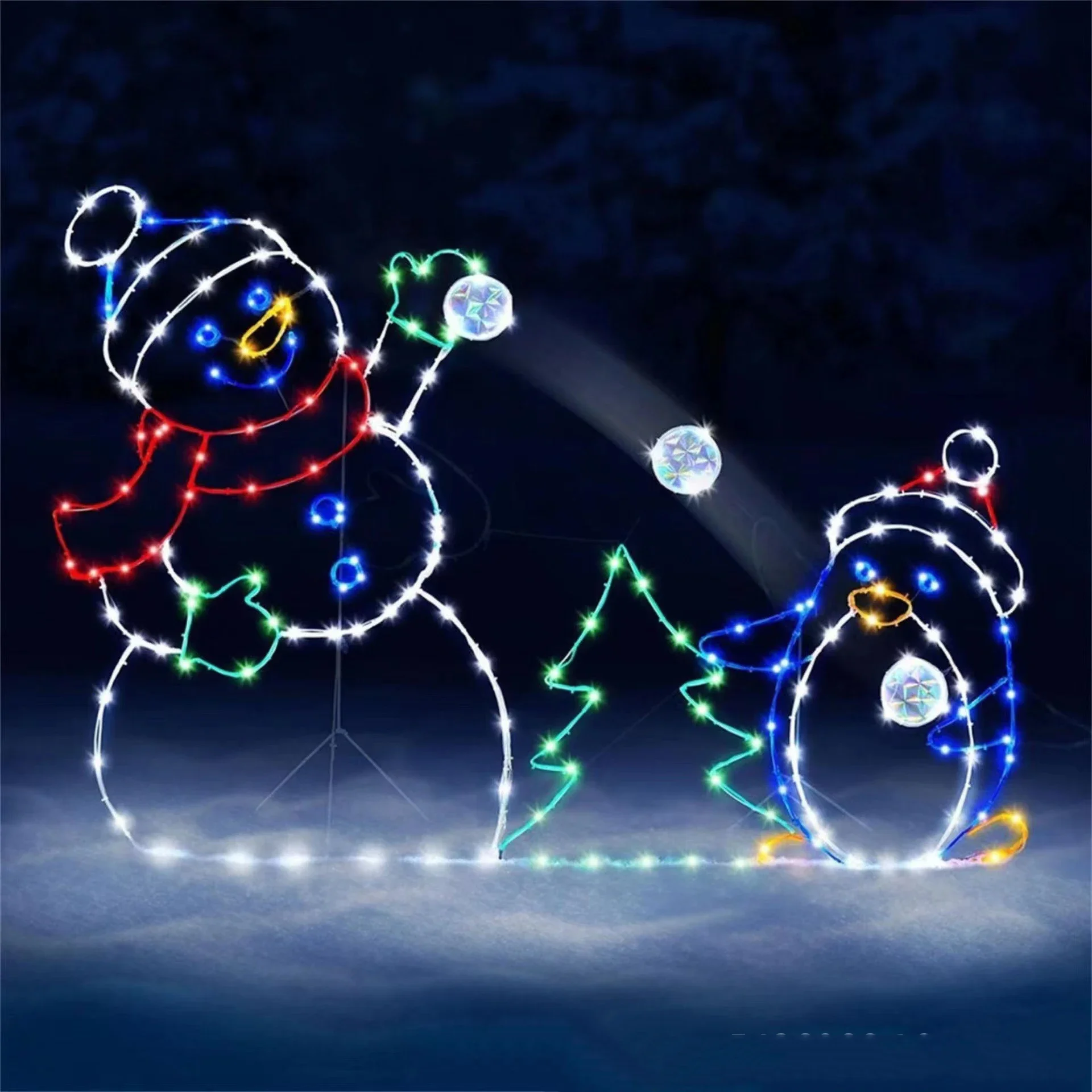 Animated Snowball Light LED Gl - огляд і ціна Outdoor Lighting Xmas