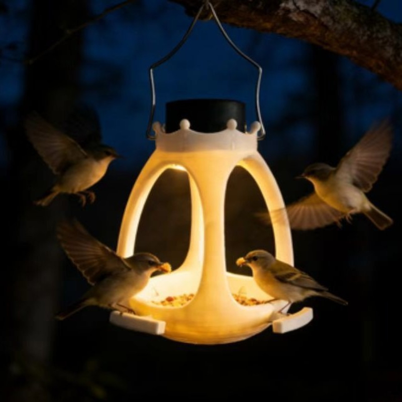 Solar Bird Feeder with LED Lig - огляд і ціна Outdoor Lighting Under Eaves
