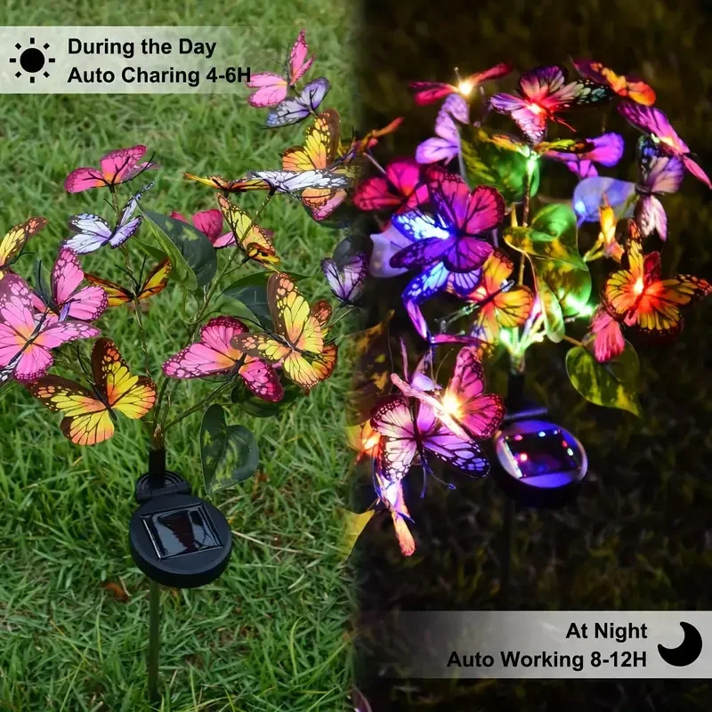 Solar LED Butterfly Garden Lig - огляд і ціна Outdoor Lighting Xmas