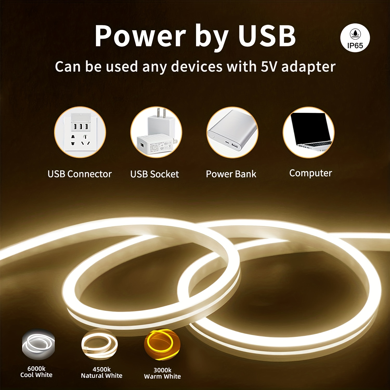 Neon LED Light Strip 5V USB Mo - огляд і ціна Outdoor Lighting Strip