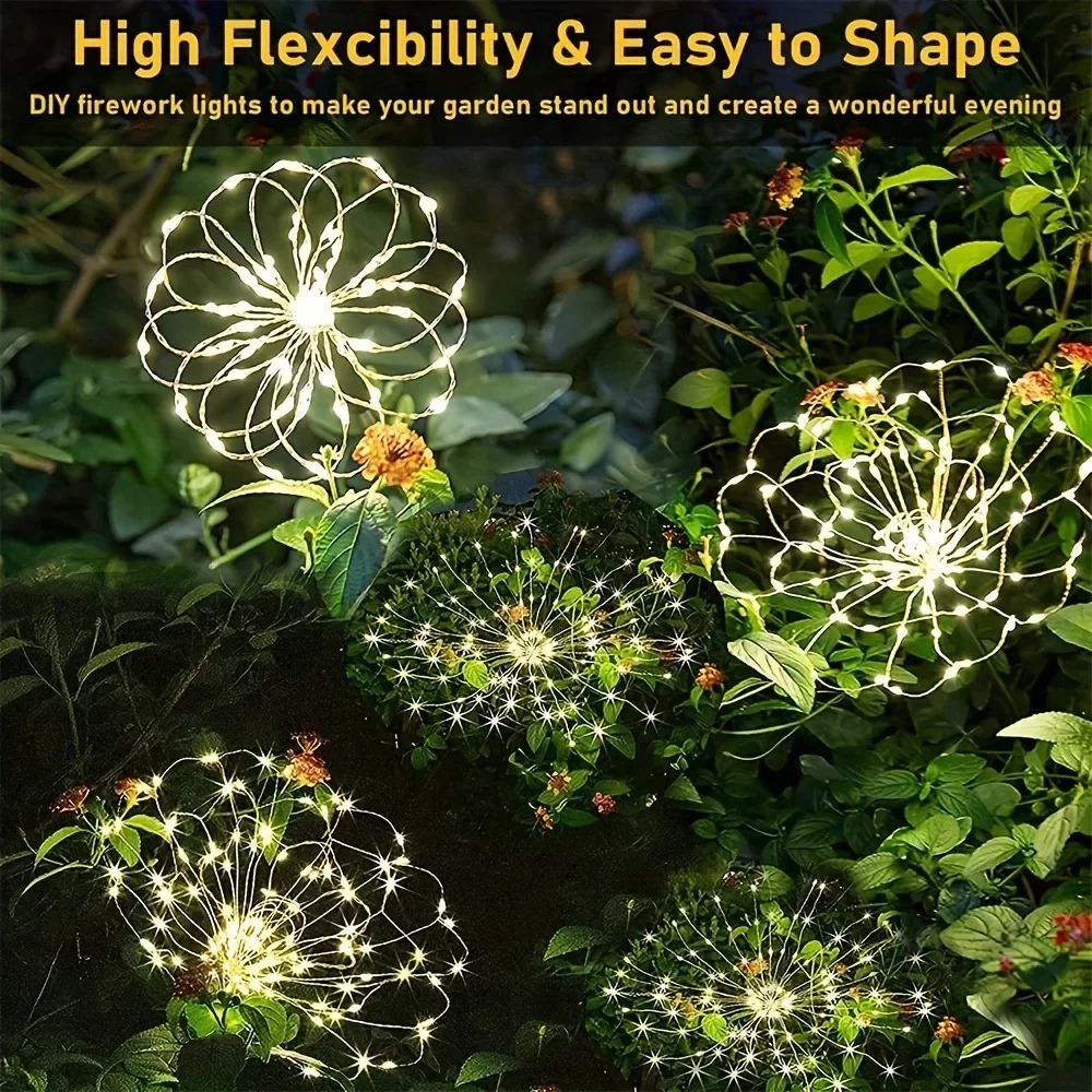 Solar LED Firework Fairy Light - огляд і ціна Outdoor Lighting Event