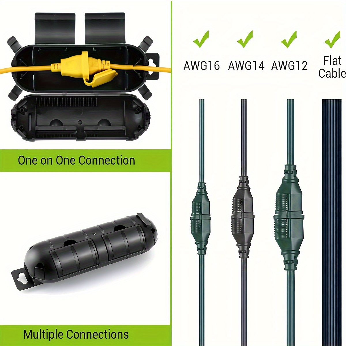 Extension Cord Plug Connection - огляд і ціна Outdoor Lighting Xmas