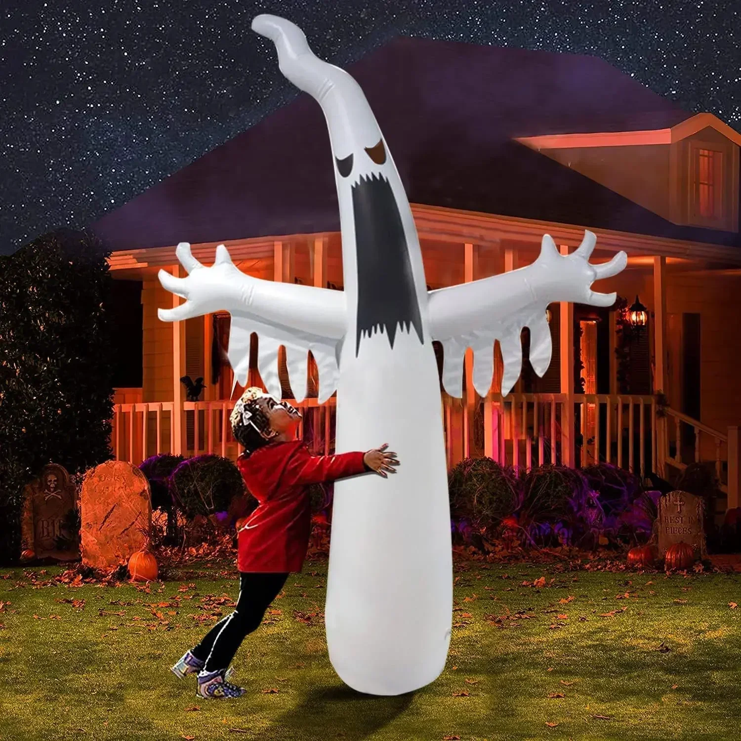 Halloween Inflatable Scary Gho - огляд і ціна Outdoor Lighting Event