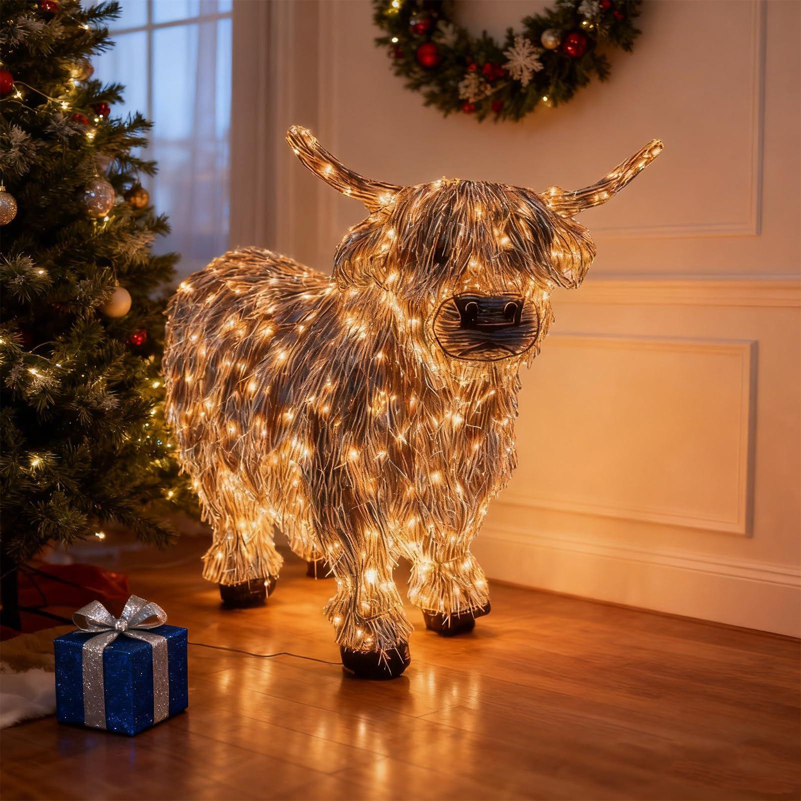 cow decorations 3D Cow Light U - огляд і ціна Outdoor Lighting Xmas