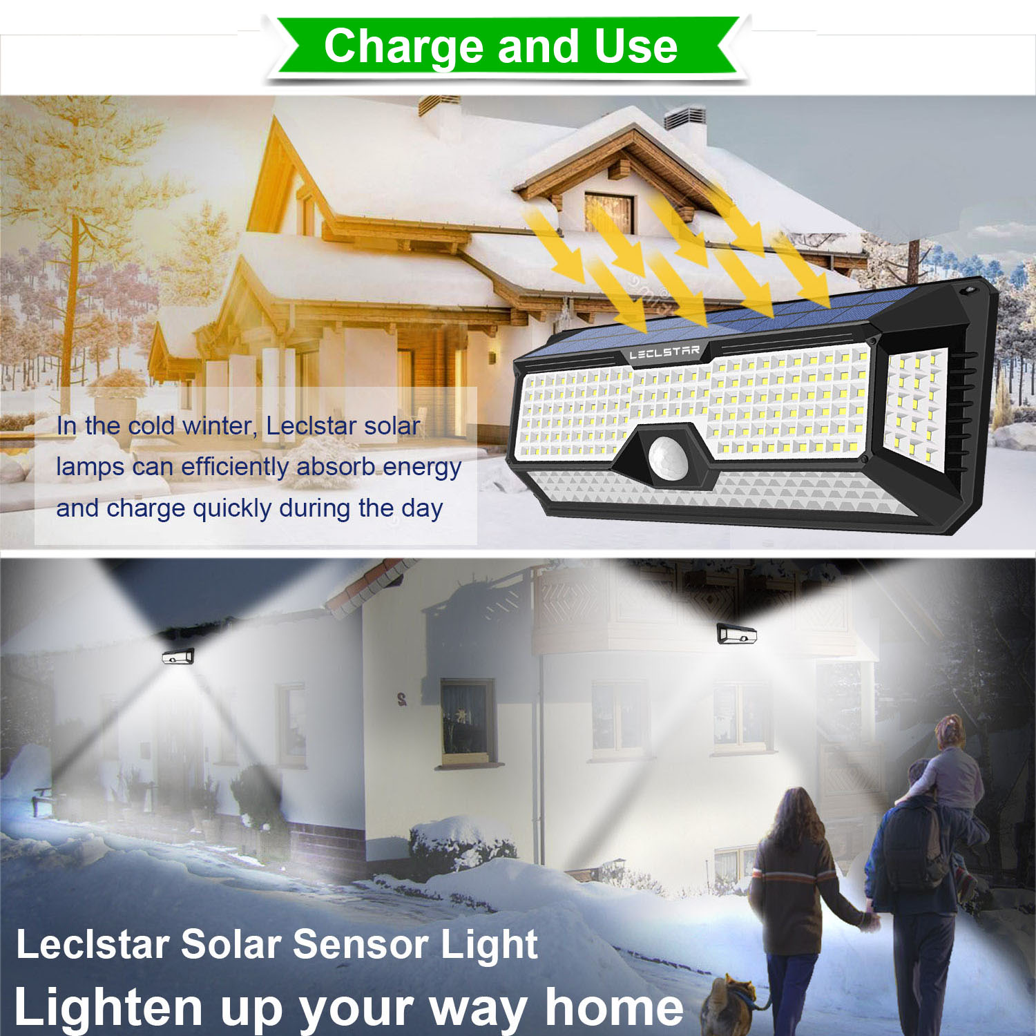 LECLSTAR Solar Outdoor Lights  - огляд і ціна Motion Sensor Outdoor