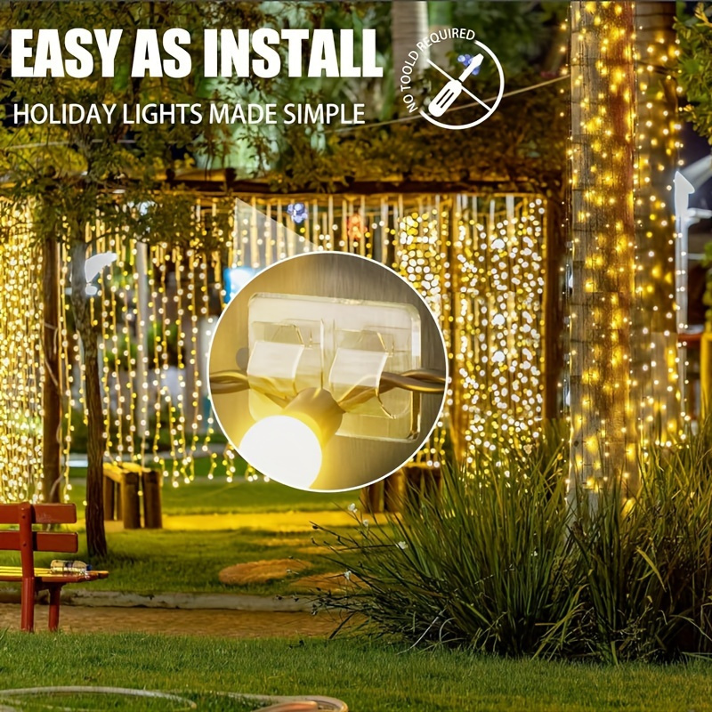 4/10pcs Hooks for Outdoor Stri - огляд і ціна Outdoor Lighting Xmas