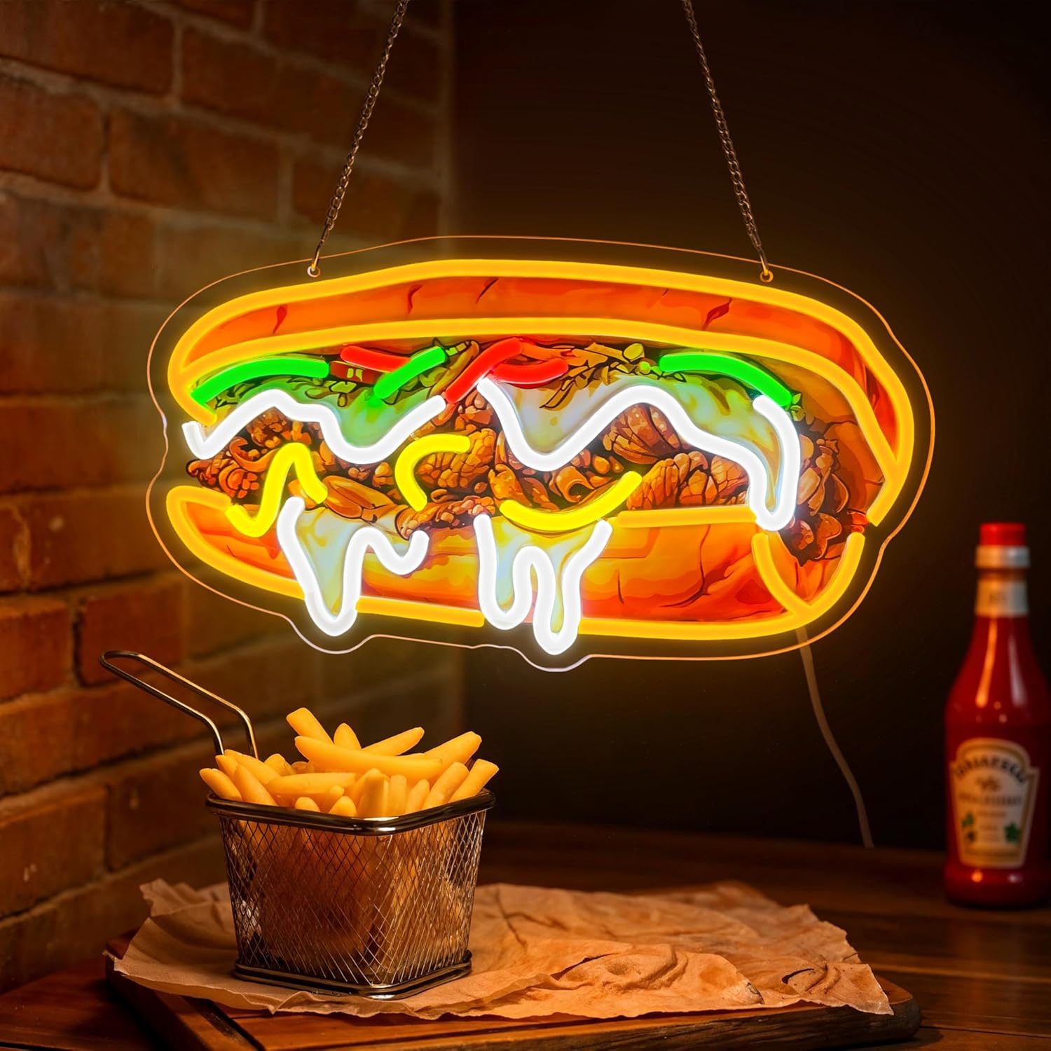 Philly Cheesesteak Neon Sign U - огляд і ціна Outdoor Lighting Vendors