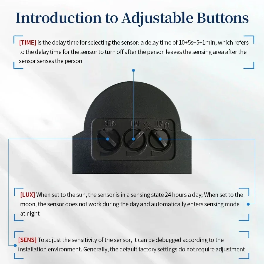 PIR Motion Sensor 220V 110V 12 - огляд і ціна Motion Sensor Outdoor