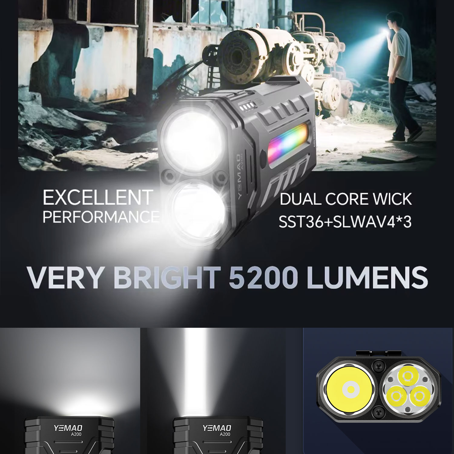 5200LM Innovative Multifunctio - огляд і ціна Outdoor Lighting Lowes