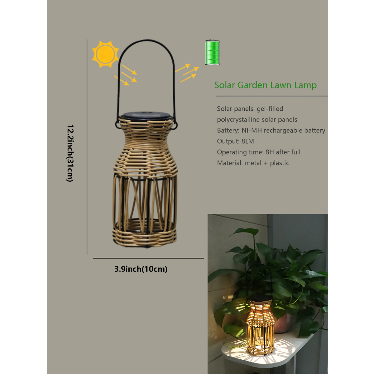 Hand-woven Rattan Solar Lights - огляд і ціна Outdoor Lighting Globes