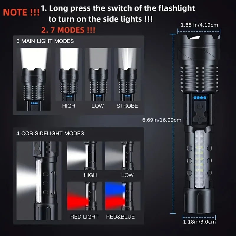Powerful LED Flashlight Batter - огляд і ціна Outdoor Lighting Lowes