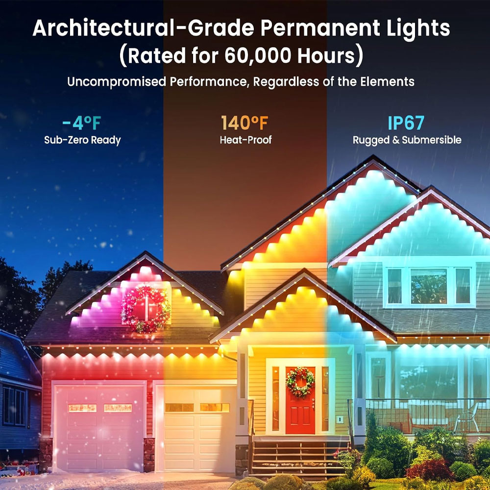 Permanent Outdoor Eaves Lights - огляд і ціна Outdoor Lighting Globes